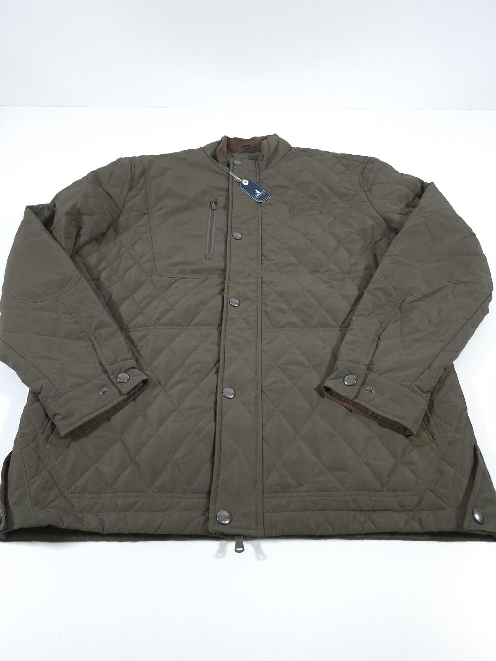 Johnnie-O Juno Quilted Jacket Mens Large Green Full Zip Insulated Old Fitzgerald